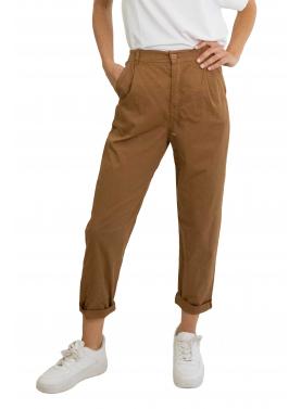 Pantalone chino in cotone con elastico dietro leggero